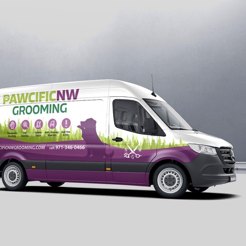 Mobile Grooming Van Wrap