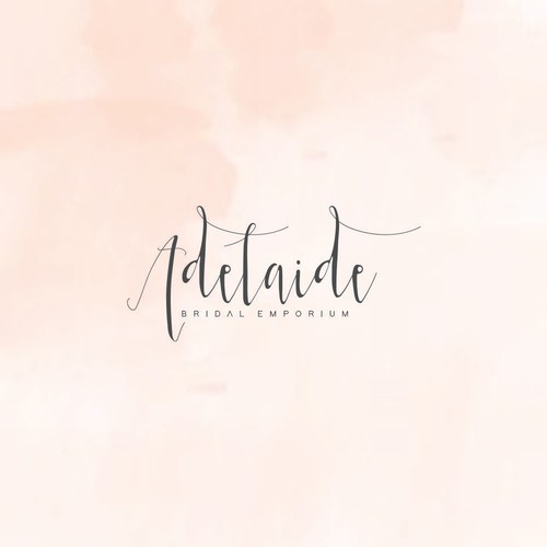 Feminine and delicate logo design for a bridal emporium