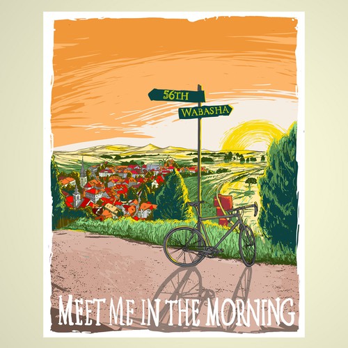 Create Illustration for Cycling Poster