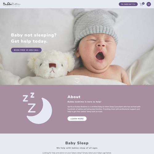 Bubba Bedtime - Responsive Website