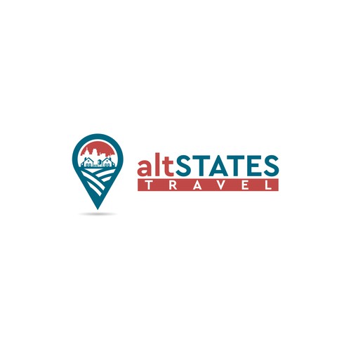 Rural Logo Concept for altSTATES TRAVEL