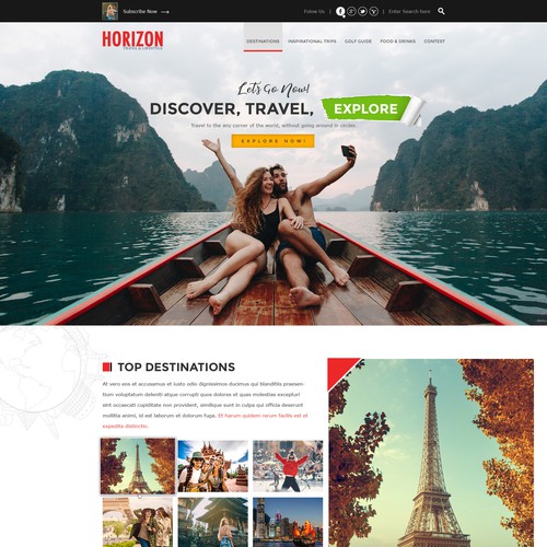 Horizon Travel Website