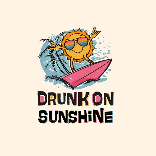 Retro Sunshine logo for new merch company