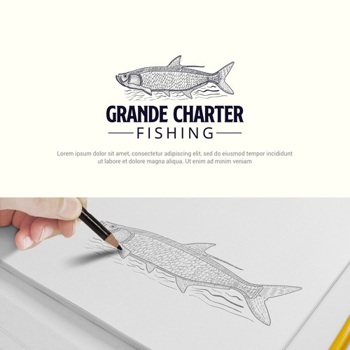 Sketch logo for Grand Charter Fishing