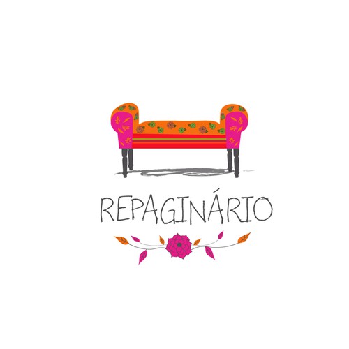 Furniture makers wanted a feminine and fun logo using a classic  furniture