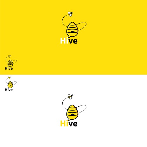 Logo concept for bee themed social platform