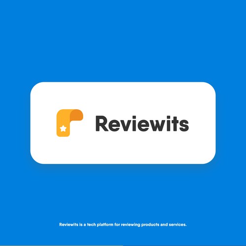 Modern logo for Reviewits