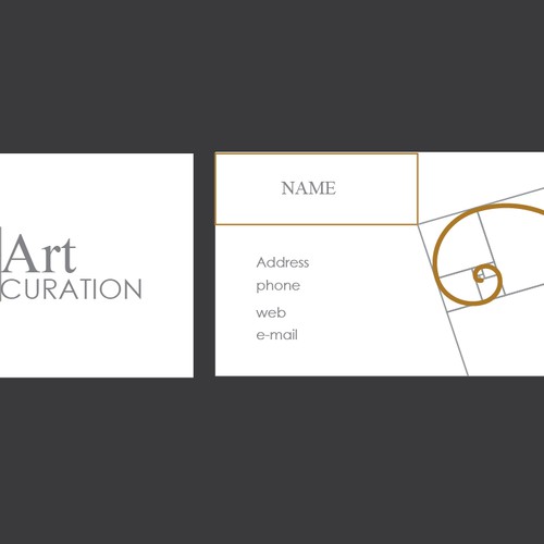 front and back of business card