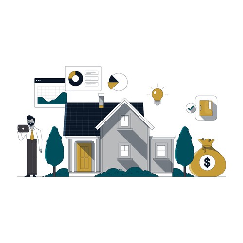 Illustration for a Mortgage & Homeownership Brand