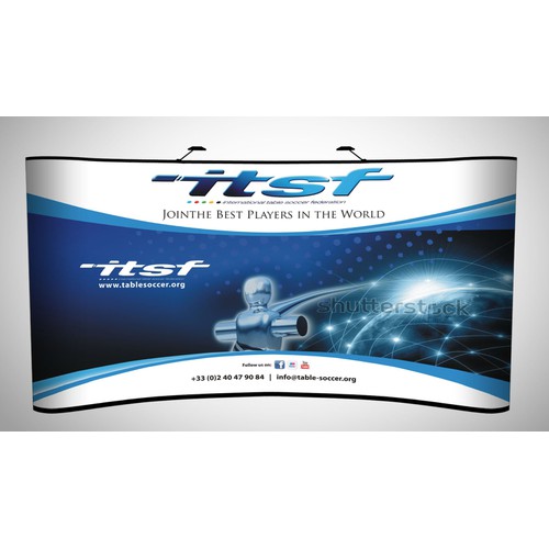 Create a design for a trade show backdrop