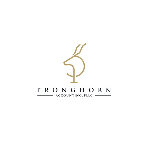 Logo concept for Pronghorn Accounting