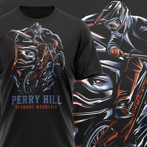 mountain bike tshirt design