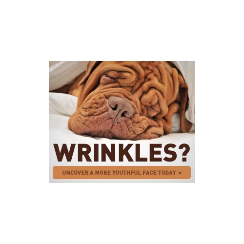 Wrinkle Product needs SHOCKING Banner Ad to get Eyeballs & Clicks!