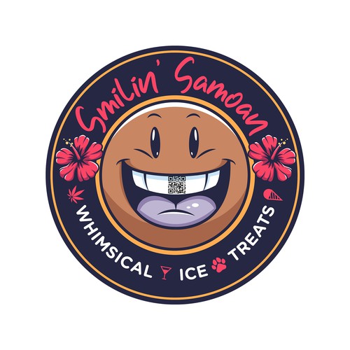 logo for Smilin' Samoan ice bar
