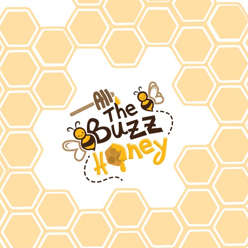 Playful and Youthful Logo for a Honey Brand