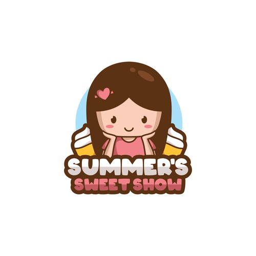 Playful logo for kids cooking youtube channel