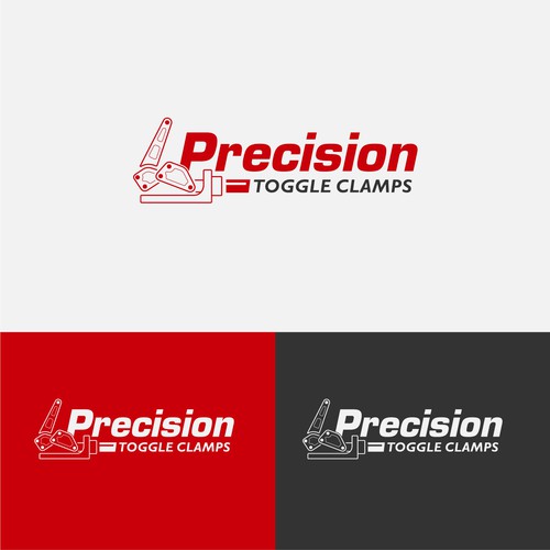 Strong logo concept for Precission toggle clamps.