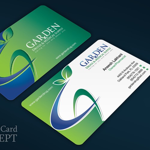 Create a Catchy Business Card for your "Hometown Pharmacy"