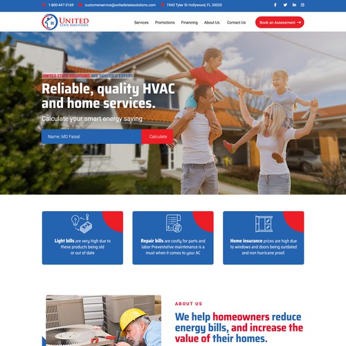 PSD and Figma website design