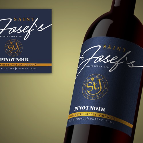 Diseño de etiqueta de botella de vino