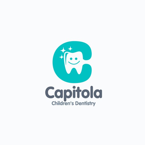 Happy and fun logo for Capitola Children's Dentistry