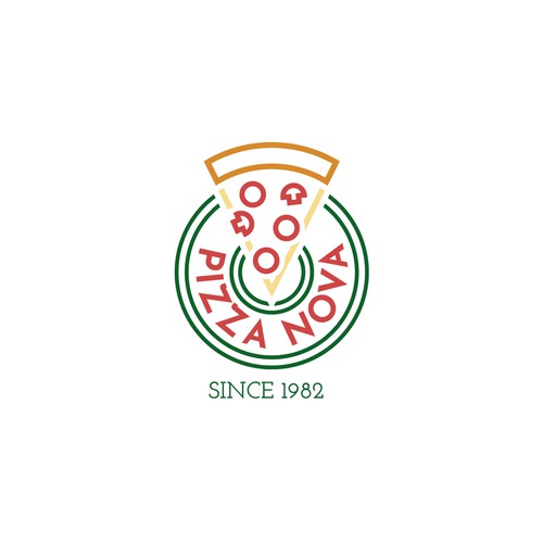 Pizza Nova Logo Concept
