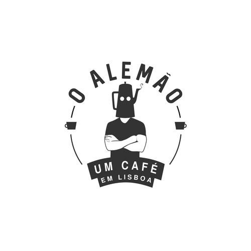 Hipster Café Logo Design