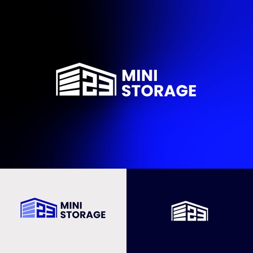 Modern Geometric Logo for Mini Storage