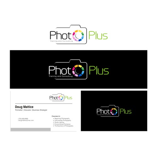 Help PhotoPlus Training and Consulting with a new logo and business card