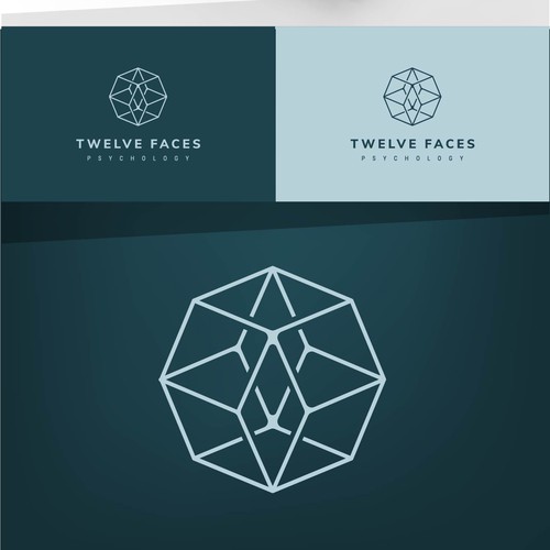 logo for TWELVE FACES PSYCHOLOGY