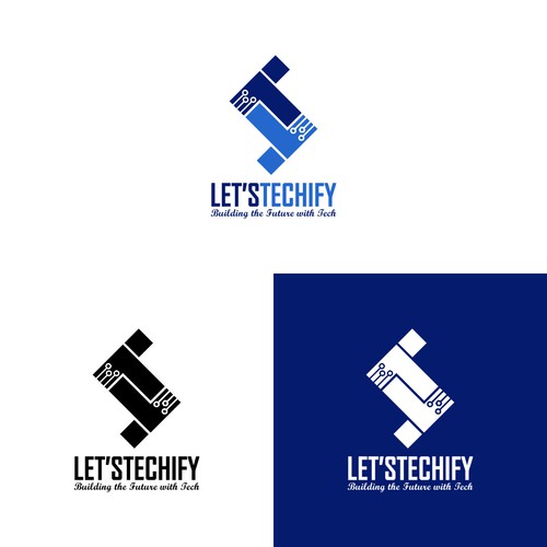 Monogram Logo Concept 2 for a Tech Company