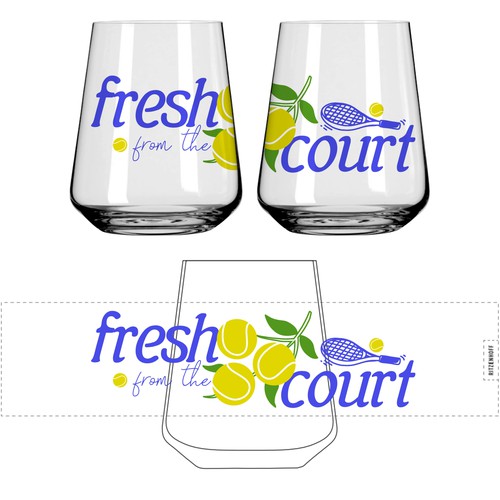Tennis Drinking Glasses
