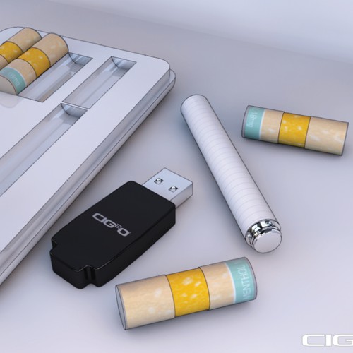 ►►► Sleek & Cool package design for new E-cig box