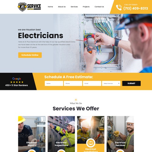 Dream Design for Service Company Website Landing Page