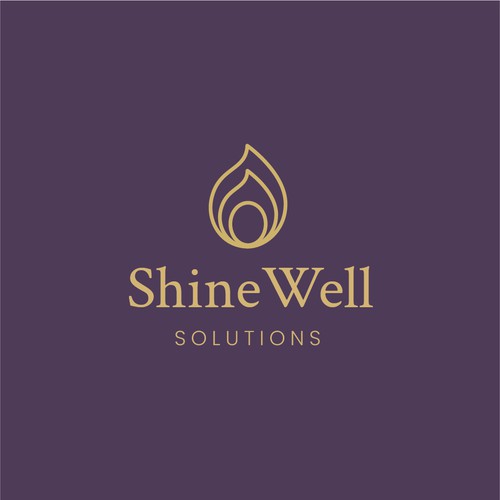 Radiant logo concept for ShineWell Solutions