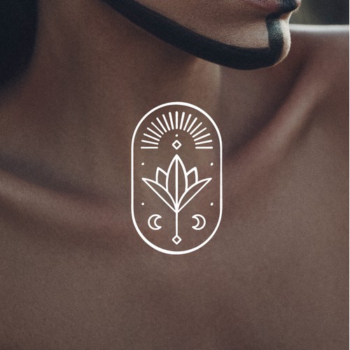 Warm, modern logo for holistic skincare studio