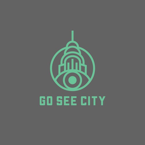 A logo for a city tour company.