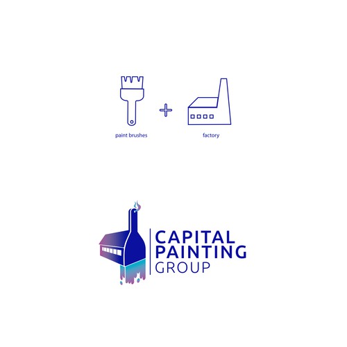 Logo concept for Capital Painting