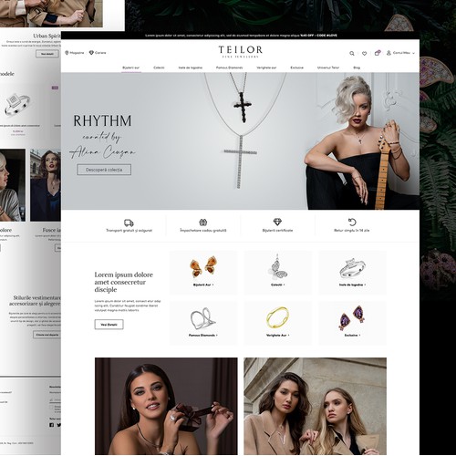 TEILOR - Fine Jewellery website design