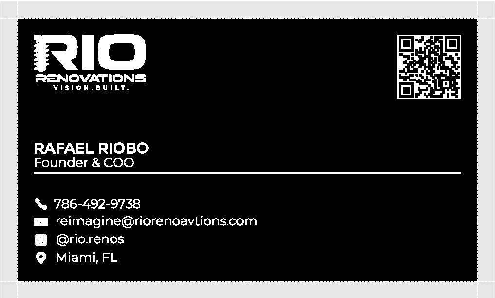 RIO RENOVATION BUSINESS CARD DESIGN