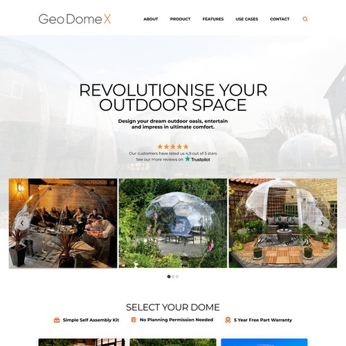 Simple and professional, yet still focused on sales conversion.