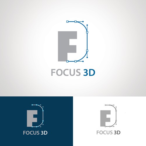 logo focus 3d