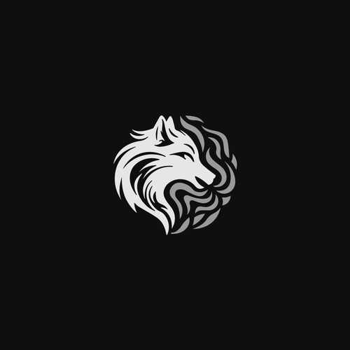 A Wolf Logo for a Wellness Brand Focused on Breathwork