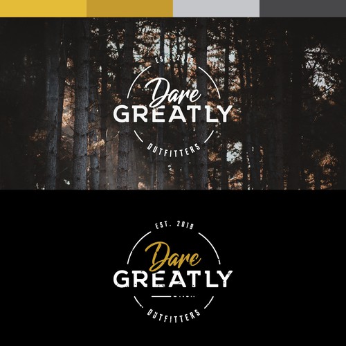 Strong logo idea for Dare Greatly Outfitters