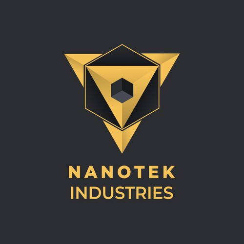 Modern geometric logo concept for Nanotek industries