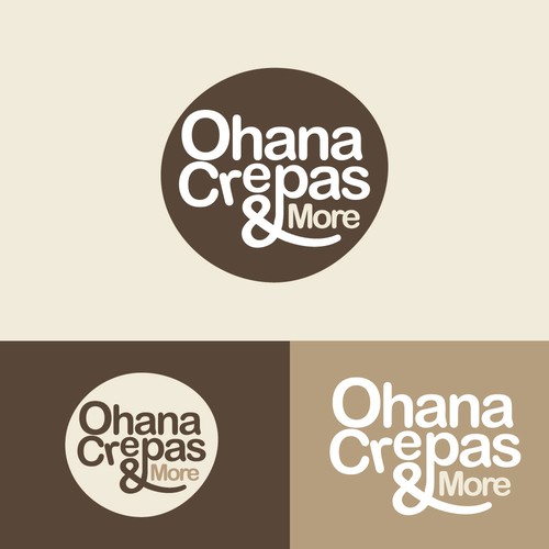fun and simple logo for a creperie