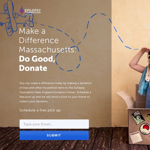 Toy Donation Landing Page