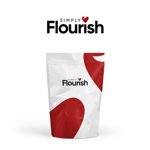 logo concept for simply flourish