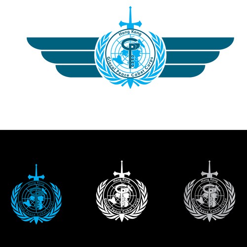 Glocal peace codet corps logo for UNESCO Hong Kong