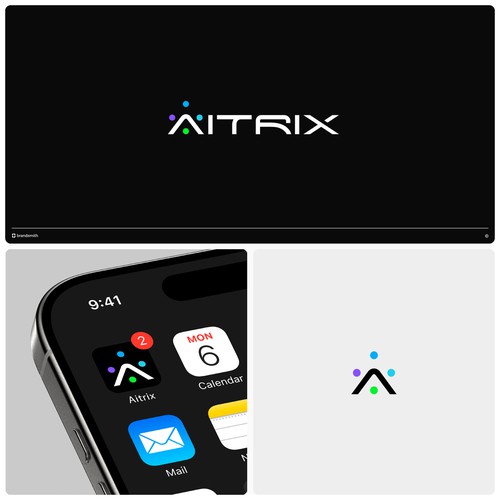 Cool logo design originally proposed for a company named AI-TRIX.